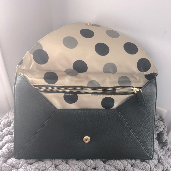 SOHO LEATHER/SUEDE OVERSIZED ENVELOPE CLUTCH - Picture 2 of 2